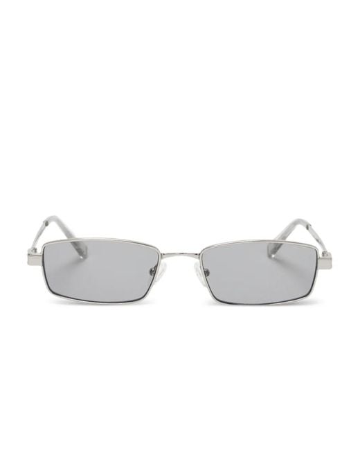 Le Specs Gray Bizzaro Rectangle-Frame Sunglasses