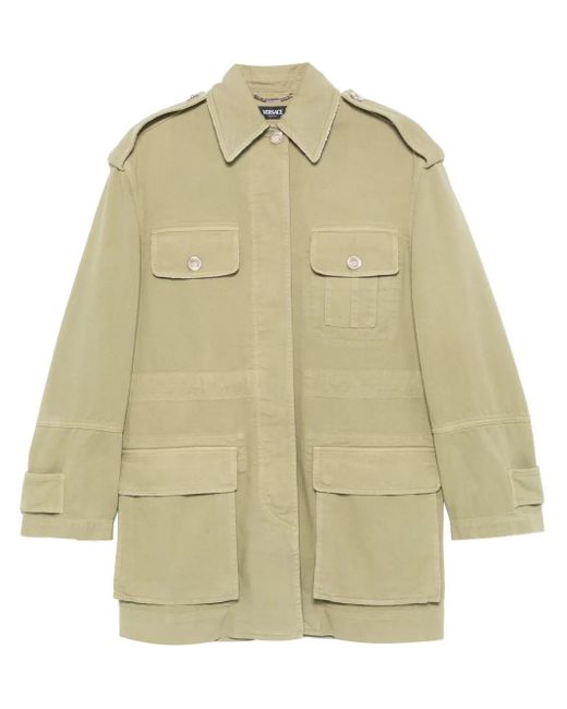 Versace Natural Cargo Denim Jacket