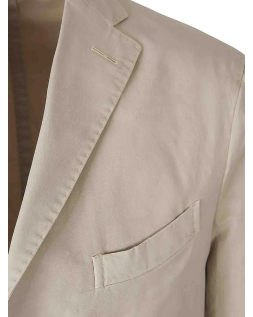 Boglioli Natural Single-Breasted Blazer for men