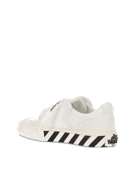Off-White c/o Virgil Abloh White Vulcanized Undercut Arrow-Motif Sneakers