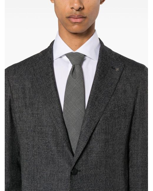Tagliatore Anzug mit Jacquardmuster in Gray für Herren