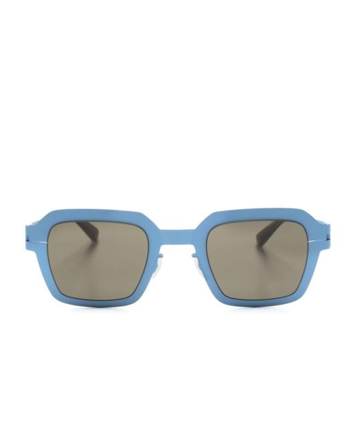 Mykita Blue Mott Square-frame Sunglasses