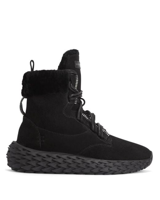Giuseppe Zanotti Black Urchin Hi-Top Sneakers