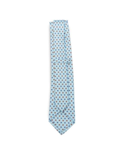 Luigi Borrelli Napoli Blue Printed Tie for men