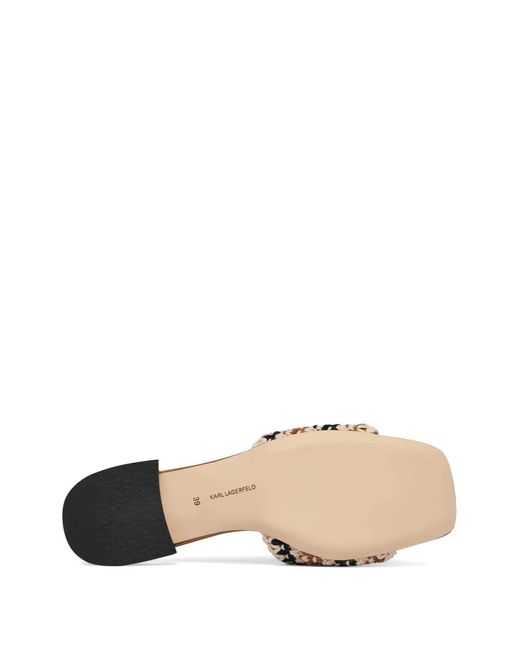 Karl Lagerfeld Natural Petalo Ii Crochet Signia Slide