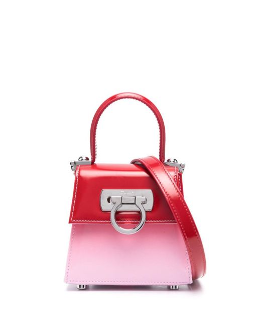 Ferragamo Iconic Top Handle Bag in Pink Lyst