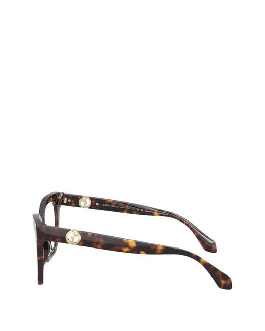 Giorgio Armani Brown Square-Frame Glasses