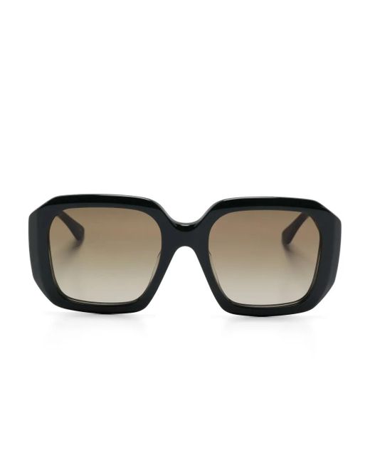 Chloé Green Oversize-Frame Sunglasses