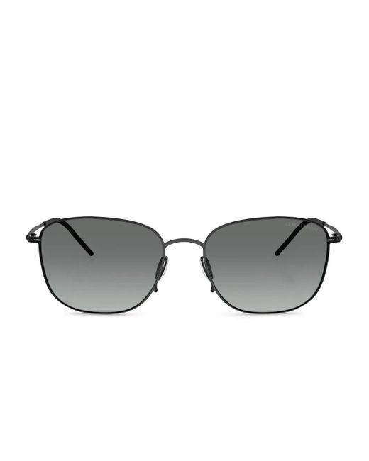 Giorgio Armani Gray Square-Frame Sunglasses for men