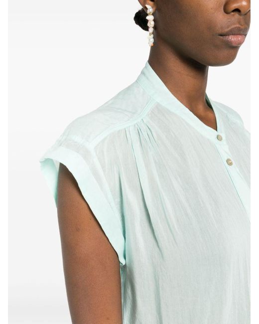 Chemise à design sans manches Forte Forte en coloris White
