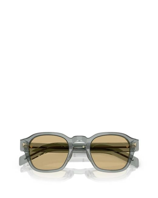 Prada Metallic Square-Frame Sunglasses for men