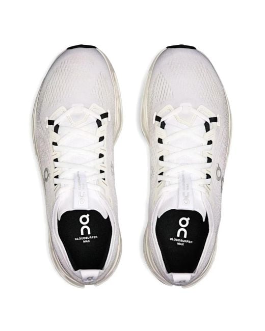 On Shoes White Cloudsurfer Max Sneakers for men