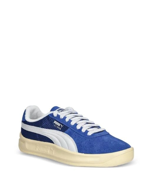 PUMA Blue Super Team Sd Mesh-Panel Sneakers for men
