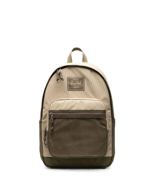 Herschel Supply Co. Green Kaine 28L Logo-Patch Mesh-Pocket Backpack