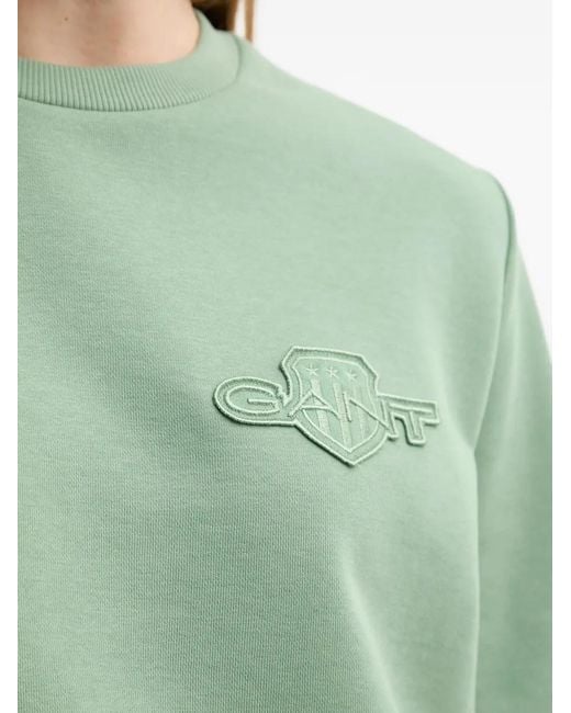 Gant Green Embroidered Sweatshirt