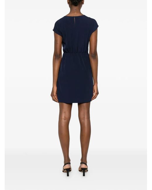 Liu Jo Blue Short Dress With Bejewelled Detailing