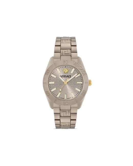 Versace White V-Dome Watch for men