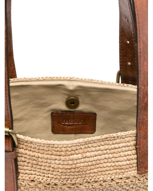 Bolso Shopper Nomade Tejido IBELIV de color Natural