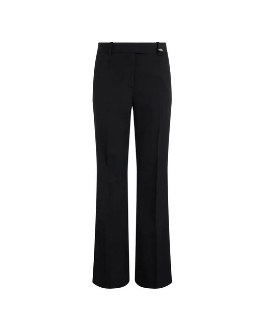 Burberry Black Loose-Fit Pressed-Crease Trousers