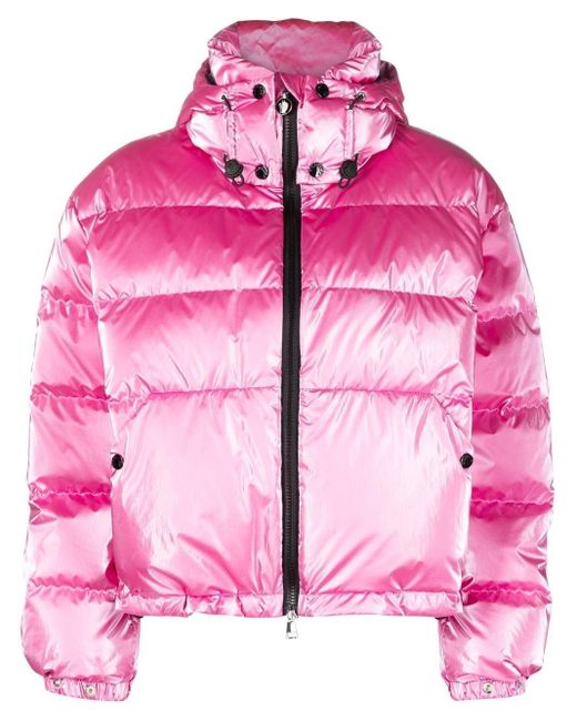 Moncler Moselotte Short Down Jacket in Pink | Lyst UK