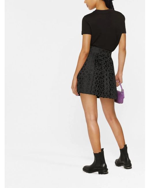 Versace Jeans Couture Black Piece Number-Print T-Shirt