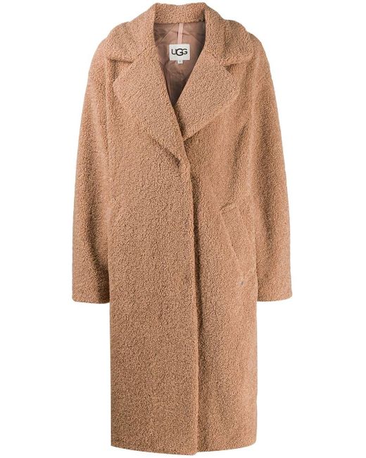 Ugg Brown Oversized Shearling Coat