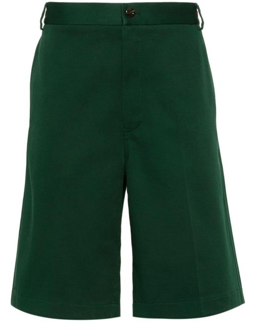 Gucci Green Sylvie Web-detailed Bermuda Shorts for men