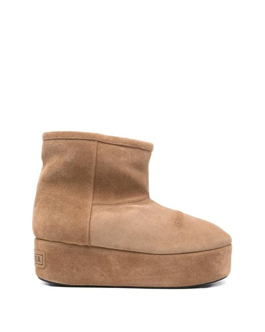 Balenciaga Brown Alaska Platform Boots