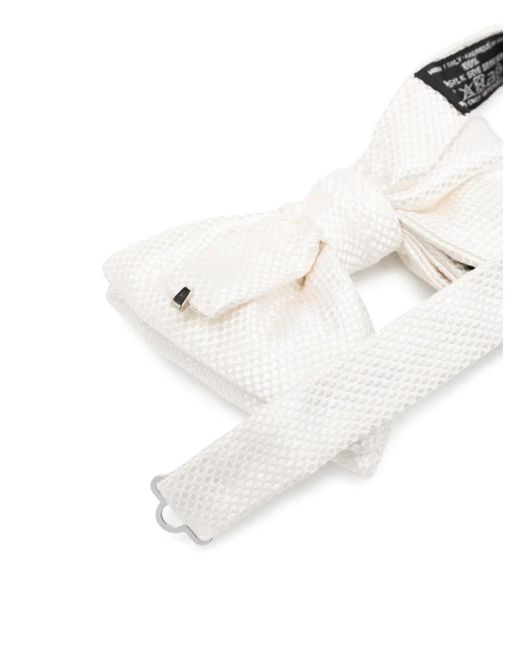 Tom Ford White Textured Bow Tie for men