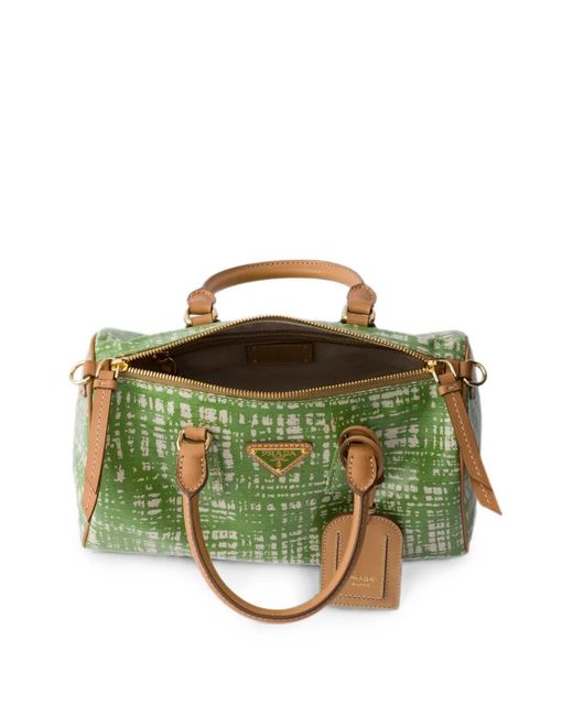 Borsa Tote Piccola di Prada in Green
