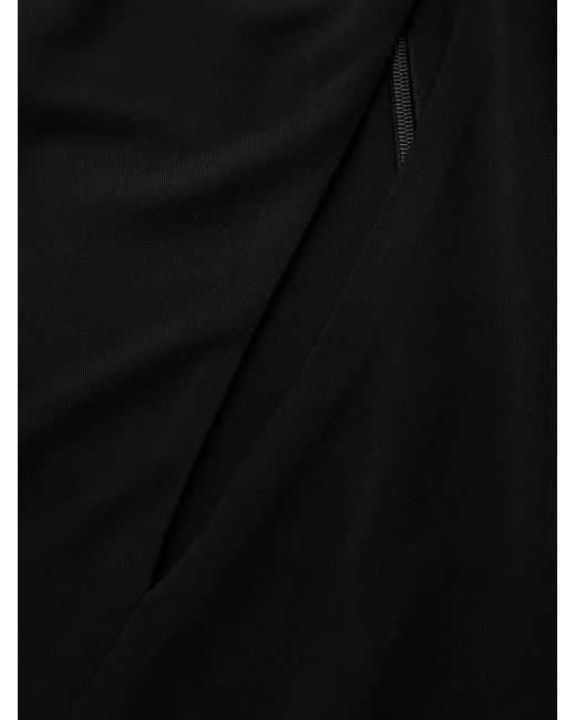 ABITO IN JERSEY CON CUT OUT di Versace in Black