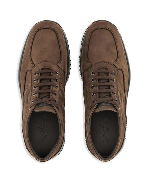 Hogan Brown Interactive Sneakers for men