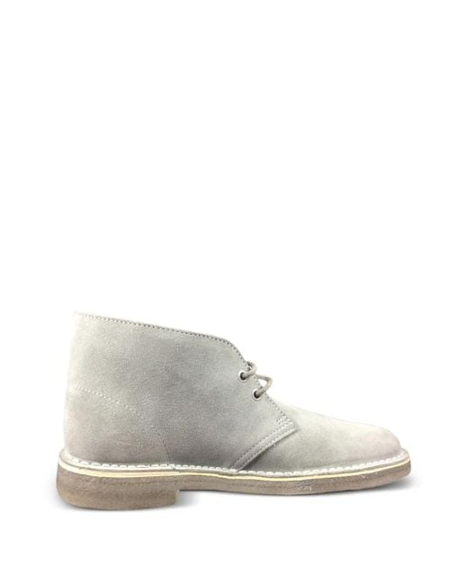 Clarks White X Herschel Supply Co. Suede Desert Boots for men