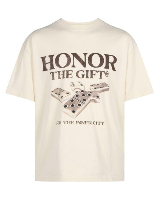 Camiseta Dominoes Honor The Gift de hombre de color Natural