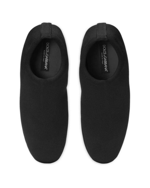 Dolce & Gabbana Stretch Slippers in het Black voor heren