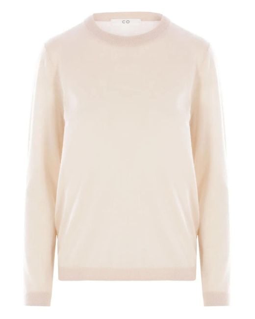 Co. White Cashmere Jumper