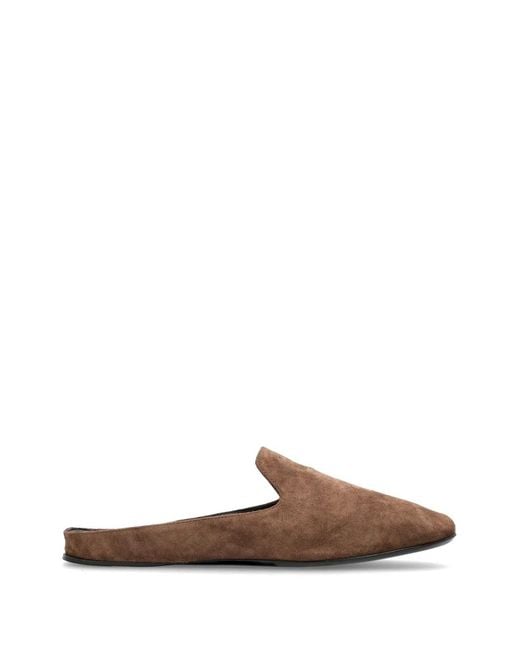 Max Mara Brown Mules Tessile Plates
