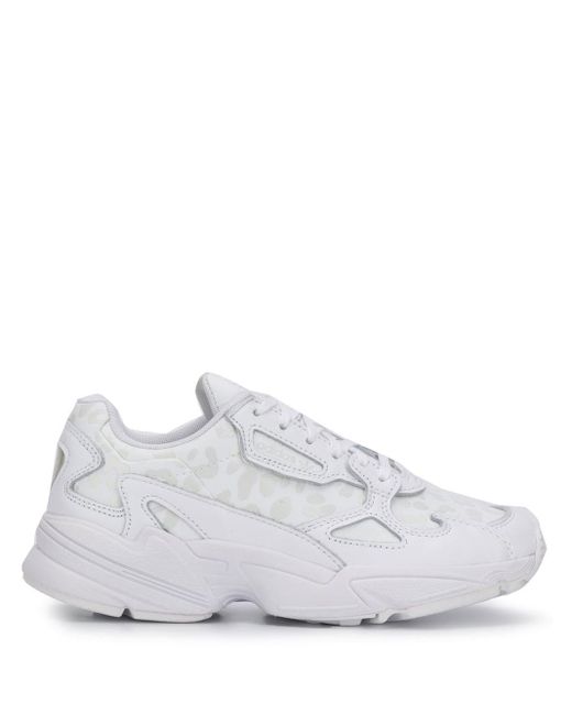 adidas Leather Falcon Leopard Print Sneakers in White | Lyst Australia