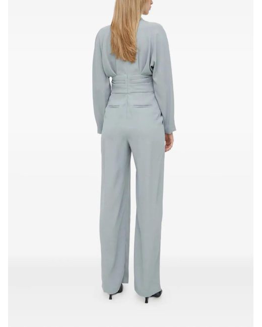 IRO Blue Cinnie Pleated Jumpsuit