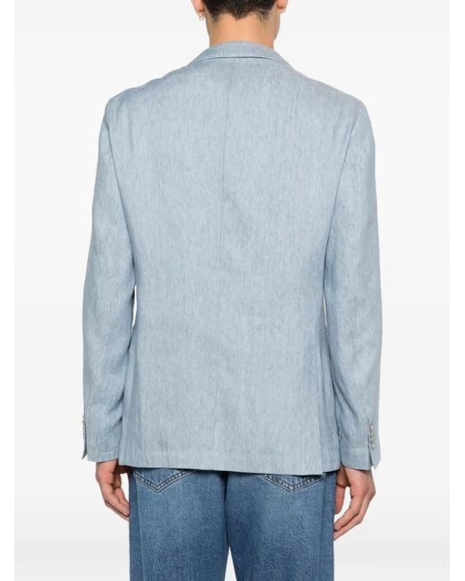 Boss Blue Chest-Pocket Blazer for men