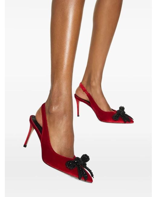 Escarpins Ornés De Cristaux À Bride Arrière 65 Mm Kurt Geiger en coloris Red
