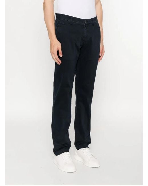 Jacob Cohen Black Elastan Pantalon for men