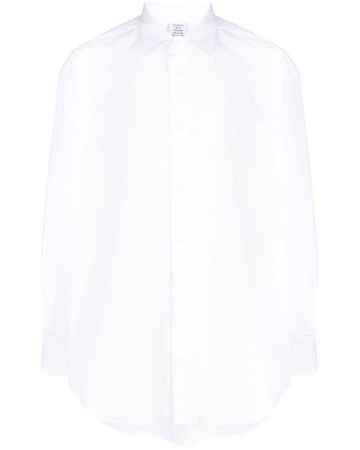 Camicia con logo sul retro di Vetements in White da Uomo
