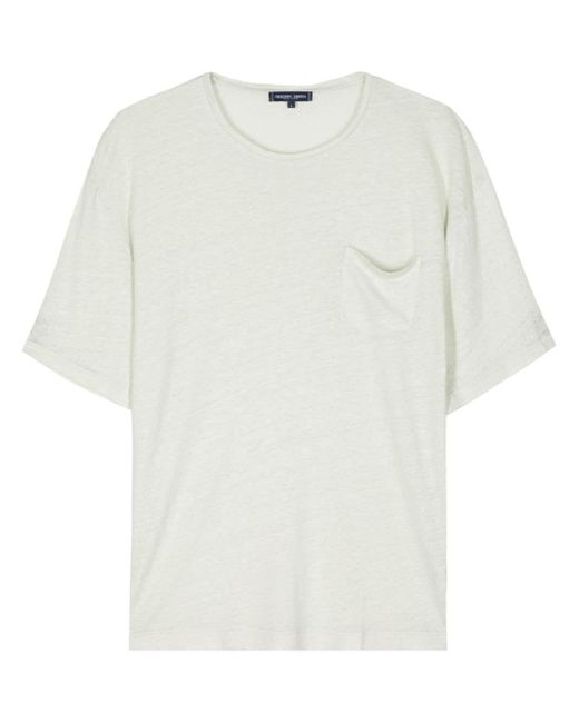 Frescobol Carioca White Carmo Linen T-shirt for men
