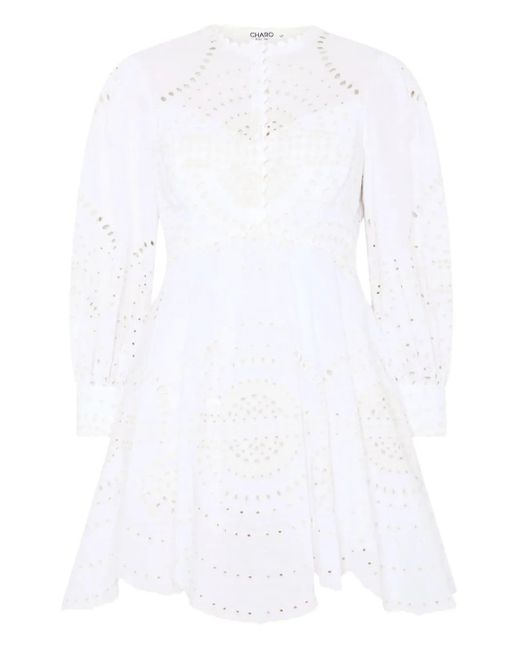 Charo Ruiz White Ashai Mini Dress