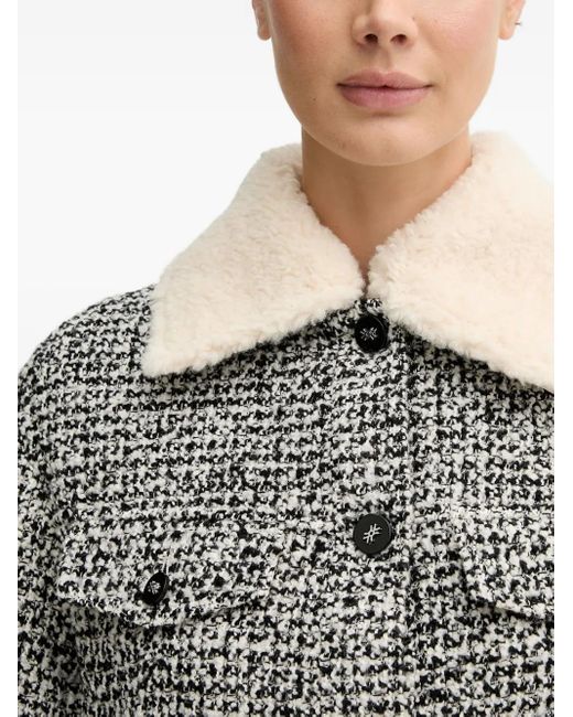 Benetton Gray Collared Pocket Jacket