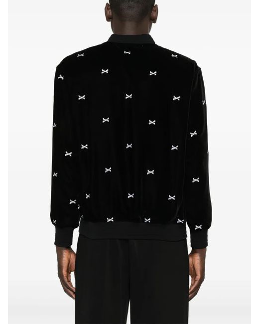 (w)taps Black Gutter Reversible Bomber Jacket for men