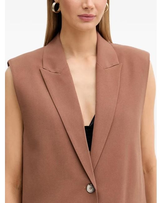 Chaleco Con Botones ViCOLO de color Brown