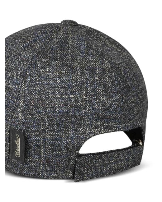 Borsalino Gray Textured Baseball Cap for men