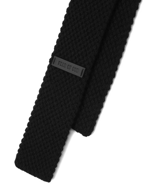Fear Of God Black Knitted Tie for men